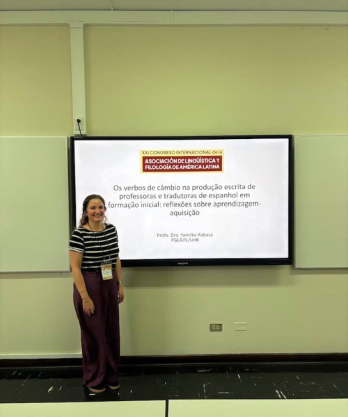 A Profa. Yamilka Rabasa Fernández apresenta comunicação no XXI CONGRESO INTERNACIONAL DE LA ASOCIACIÓN DE LINGÜÍSTICA Y FILOLOGÍA DE AMÉRICA LATINA (ALFAL).